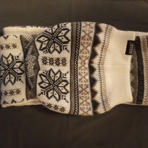 Muk Luks Nordic Knit Beanie and Scarf Set